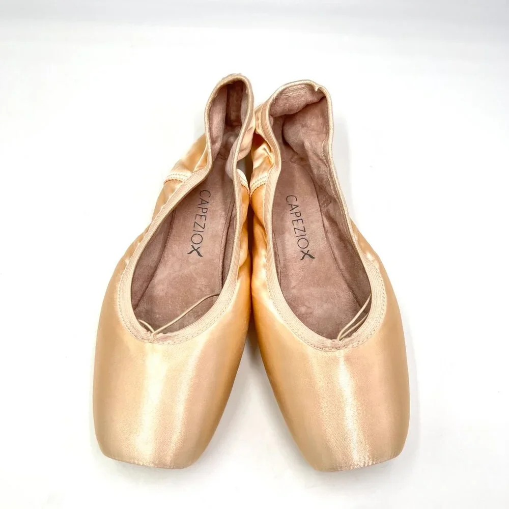 Capezio Womens Size 11.5 Donatella 1138W #2 Petal Pink Pointe Ballet Dance Shoes